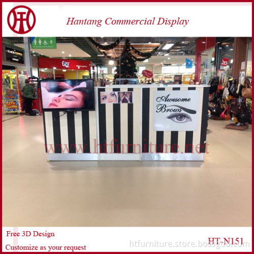 Made in China cheap used beauty mall Eyebrow Threading Kiosk for sale